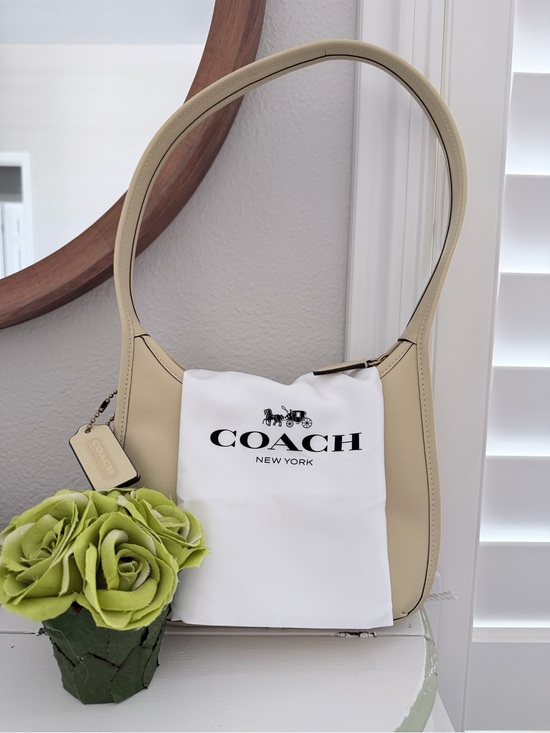 Coach Handbags - Coach Curve Zip Shoulder Bag Moonlight